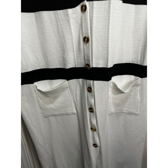 Women's Long Shein Button Down Duster Cardigan Size 0XL - Picture 2 of 6